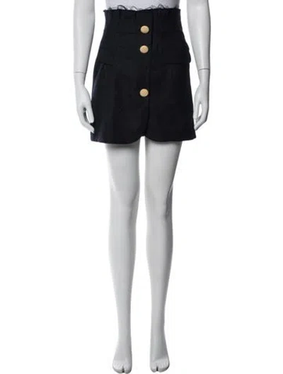 Pre-owned Jacquemus Virgin Wool Mini Skirt In Blue