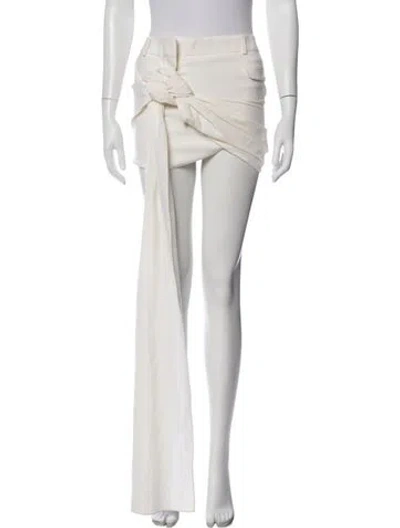 Pre-owned Jacquemus Virgin Wool Mini Skirt In White