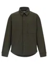 Jacquemus Virgin Wool Overshirt In Green