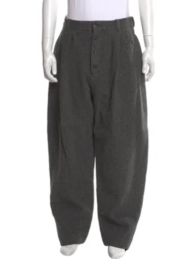 Pre-owned Jacquemus Virgin Wool Pants In Gray