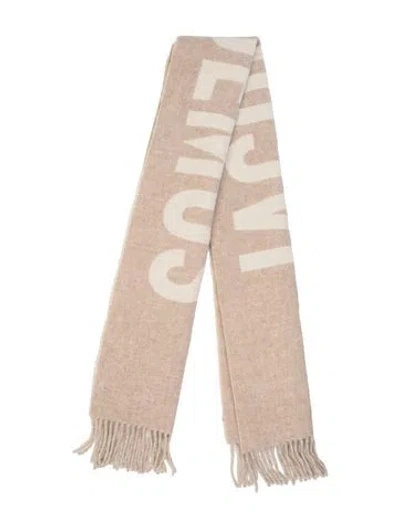 Pre-owned Jacquemus Virgin Wool Printed Scarf In Neutral