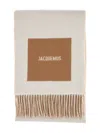 Jacquemus Virgin Wool Scarf In Brown