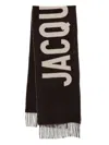 Jacquemus Virgin Wool Scarf In Brown