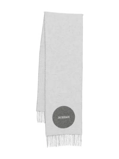 Jacquemus Virgin Wool Scarf In Gray