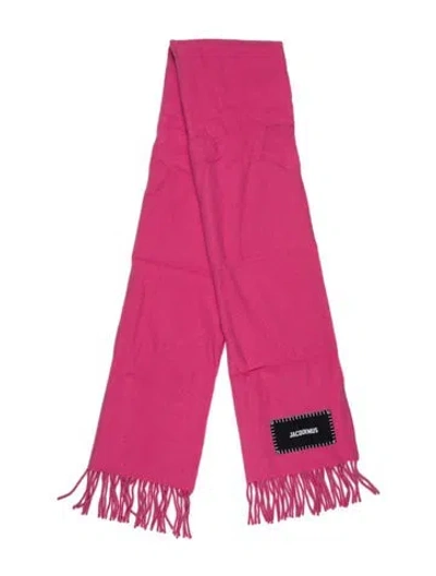 Pre-owned Jacquemus Virgin Wool Scarf In Pink