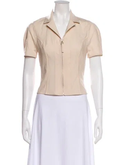 Pre-owned Jacquemus Virgin Wool Short Sleeve Top In Neutral
