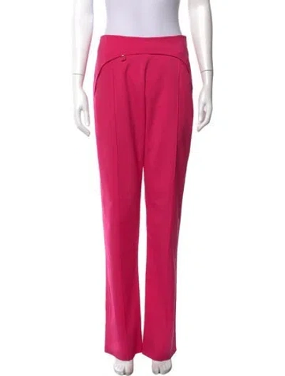 Pre-owned Jacquemus Virgin Wool Straight Leg Pants In Pink