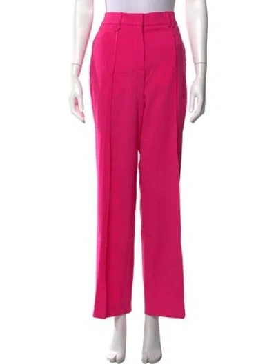 Pre-owned Jacquemus Virgin Wool Straight Leg Pants In Pink