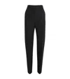 Jacquemus Virgin Wool Straight Trousers In Black