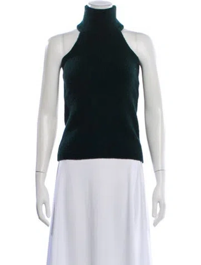Pre-owned Jacquemus Virgin Wool Turtleneck Sweater In Green
