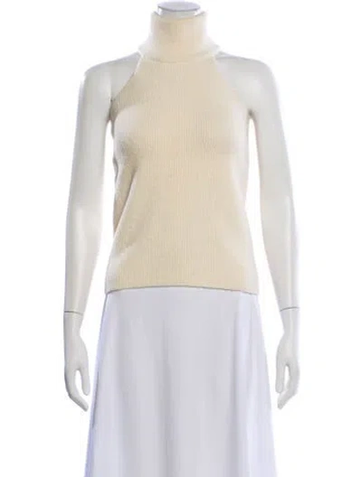 Pre-owned Jacquemus Virgin Wool Turtleneck Sweater In Neutral