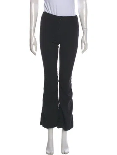 Pre-owned Jacquemus Virgin Wool Wide Leg Pants In Black