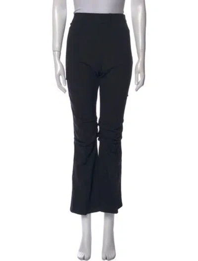 Pre-owned Jacquemus Virgin Wool Wide Leg Pants In Black