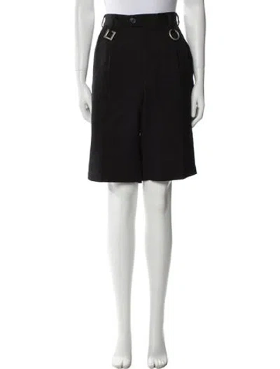Pre-owned Jacquemus Virgin Wool Wide Leg Pants In Black