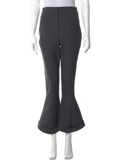 Pre-owned Jacquemus Virgin Wool Wide Leg Pants In Gray