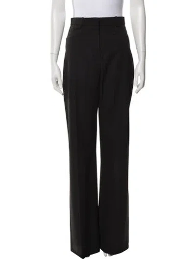Pre-owned Jacquemus Virgin Wool Wide Leg Pants In Gray