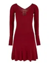 Jacquemus La Pralù Mini Dress In Red