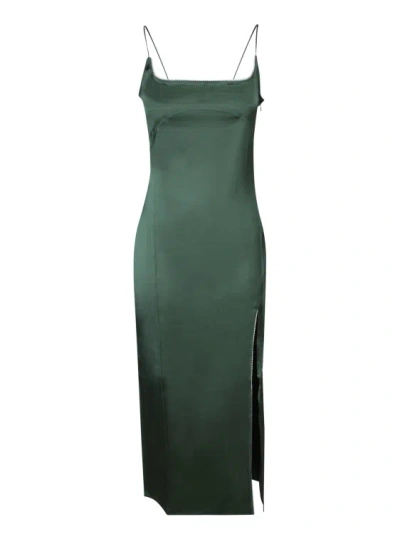 Jacquemus Viscose Green Dress