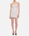 Jacquemus White Mini Dress 'la Mini Robe Aro' In Viscose Woman In White