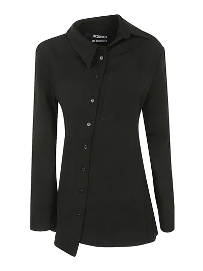 Jacquemus La Chemise Pablo Shirt In Black