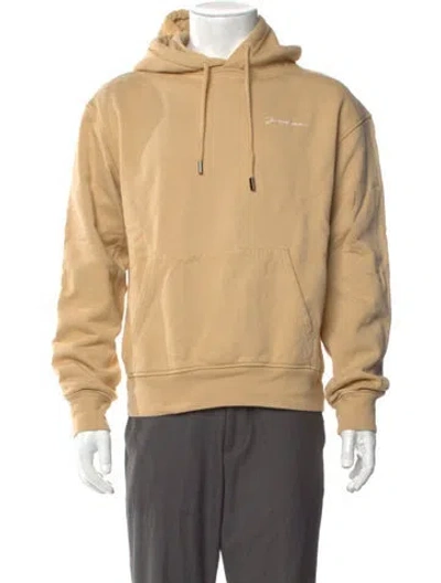 Pre-owned Jacquemus V-neck Long Sleeve Hoodie In Neutral