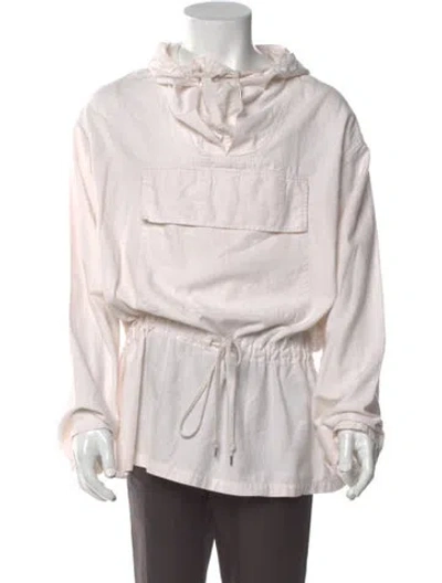 Pre-owned Jacquemus V-neck Long Sleeve Hoodie In Pink