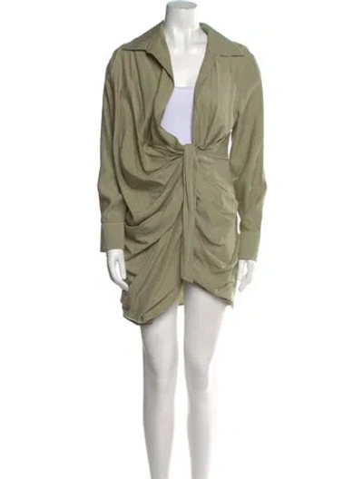 Pre-owned Jacquemus V-neck Mini Dress In Multi