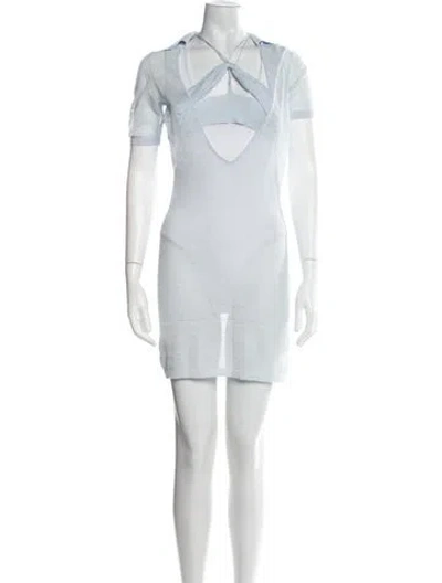 Pre-owned Jacquemus V-neck Mini Dress In Multi