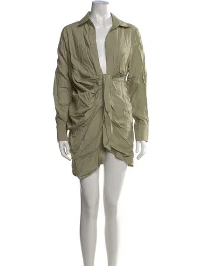 Pre-owned Jacquemus V-neck Mini Dress In Multi