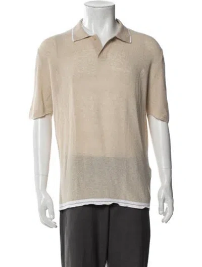 Pre-owned Jacquemus V-neck Short Sleeve Polo Shirt In Neutral