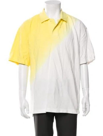 Pre-owned Jacquemus V-neck Short Sleeve Polo Shirt In White