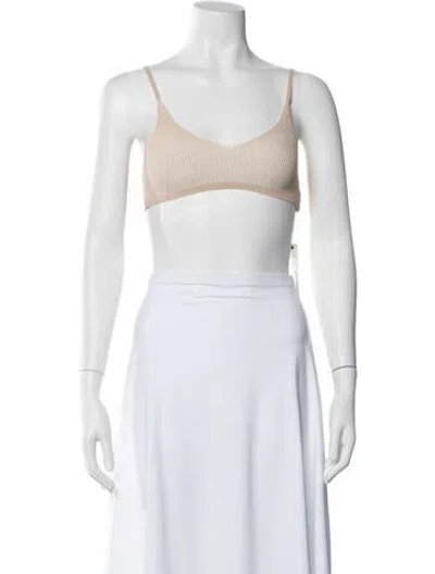 Pre-owned Jacquemus V-neck Sleeveless Sports Bra In Neutral