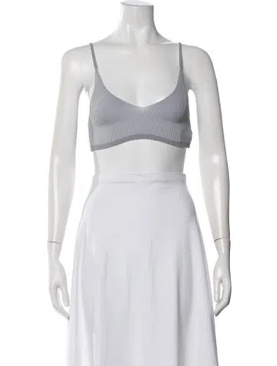 Pre-owned Jacquemus V-neck Sleeveless Sports Bra In Neutral