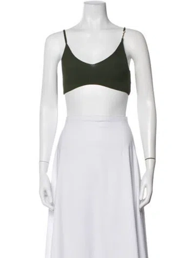 Pre-owned Jacquemus V-neck Sleeveless Sports Bra W/ Tags In White