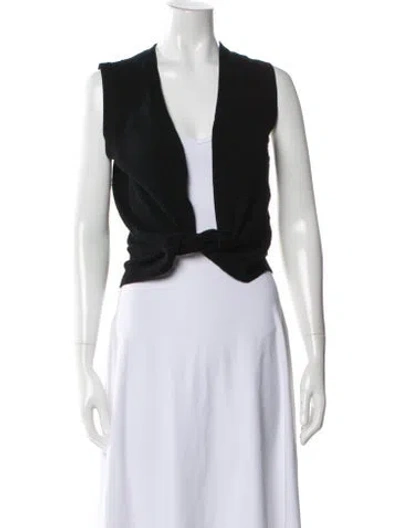 Pre-owned Jacquemus V-neck Sleeveless Top In Black