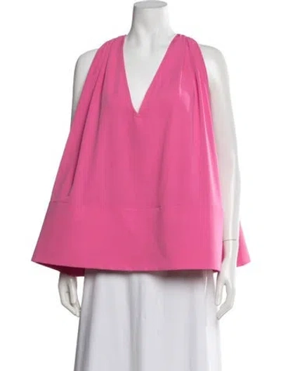 Pre-owned Jacquemus V-neck Sleeveless Top In Pink