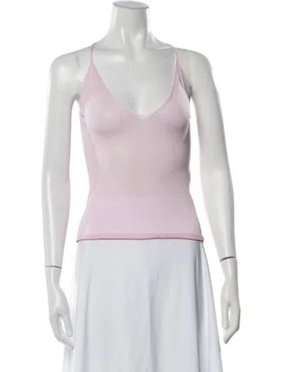 Pre-owned Jacquemus V-neck Sleeveless Top W/ Tags In Pink