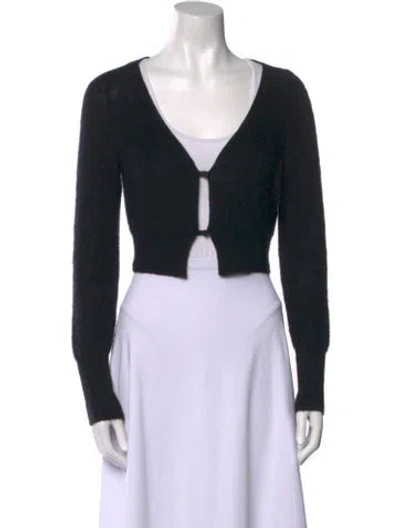 Pre-owned Jacquemus V-neck Sweater In Black