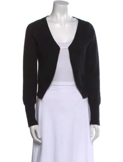 Pre-owned Jacquemus V-neck Sweater In Black