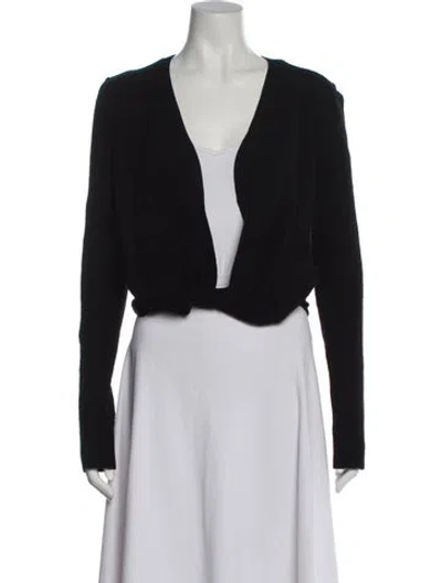 Pre-owned Jacquemus V-neck Sweater In Black