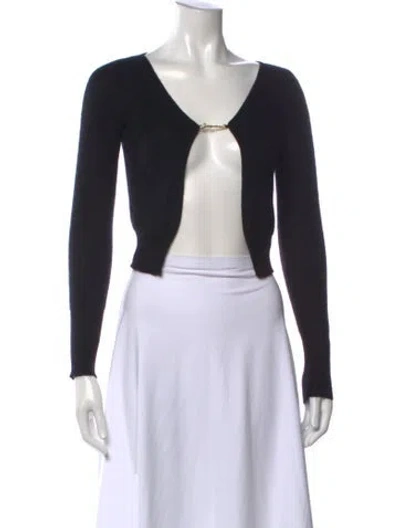 Pre-owned Jacquemus V-neck Sweater In Black