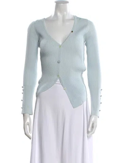 Pre-owned Jacquemus V-neck Sweater In Blue