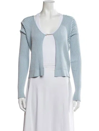 Pre-owned Jacquemus V-neck Sweater In Blue