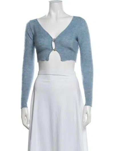 Pre-owned Jacquemus V-neck Sweater In Blue