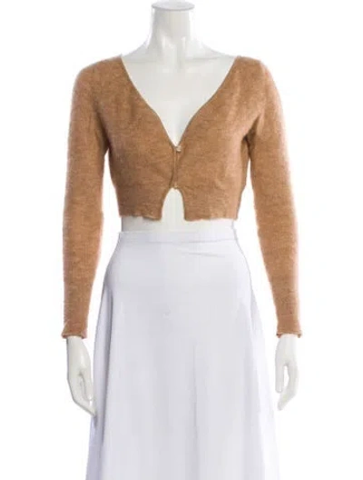 Pre-owned Jacquemus V-neck Sweater In Brown