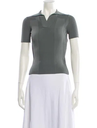 Pre-owned Jacquemus V-neck Sweater In Gray