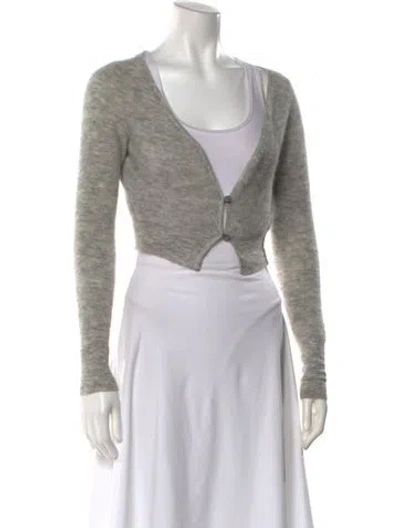 Pre-owned Jacquemus V-neck Sweater In Gray