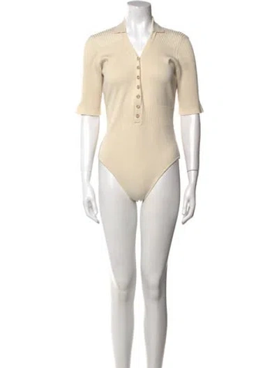 Pre-owned Jacquemus V-neck Sweater In Neutral