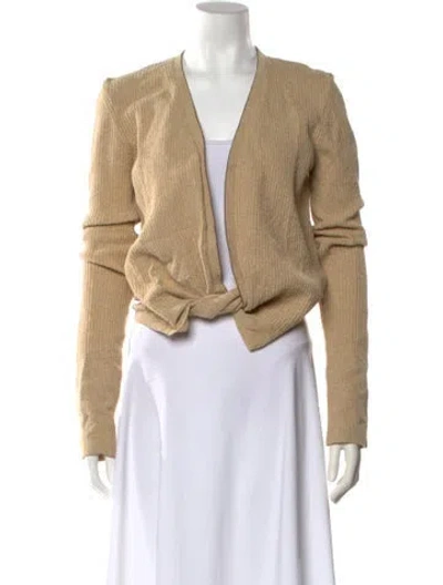 Pre-owned Jacquemus V-neck Sweater In Neutral