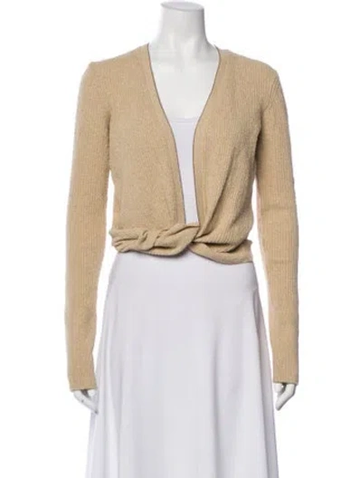 Pre-owned Jacquemus V-neck Sweater In Neutral